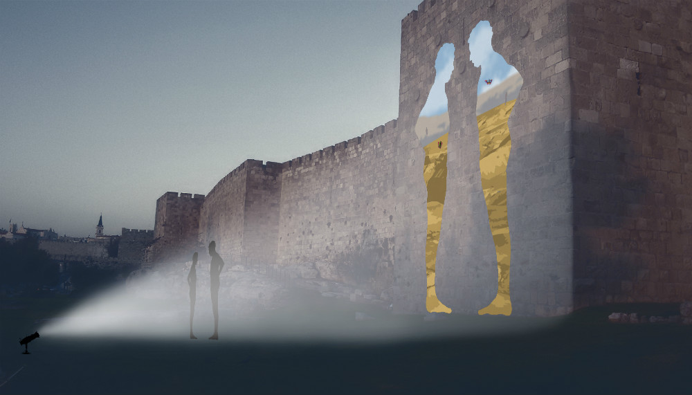 דיאולוג בצבע - מאת האמן צדוק בן דוד.