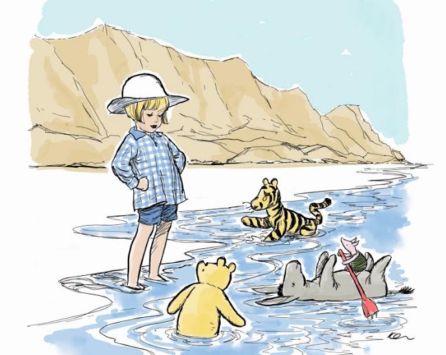 החבורה בים המלח. מתוך התערוכה. קרדיט: באדיבות דיסני ישראל