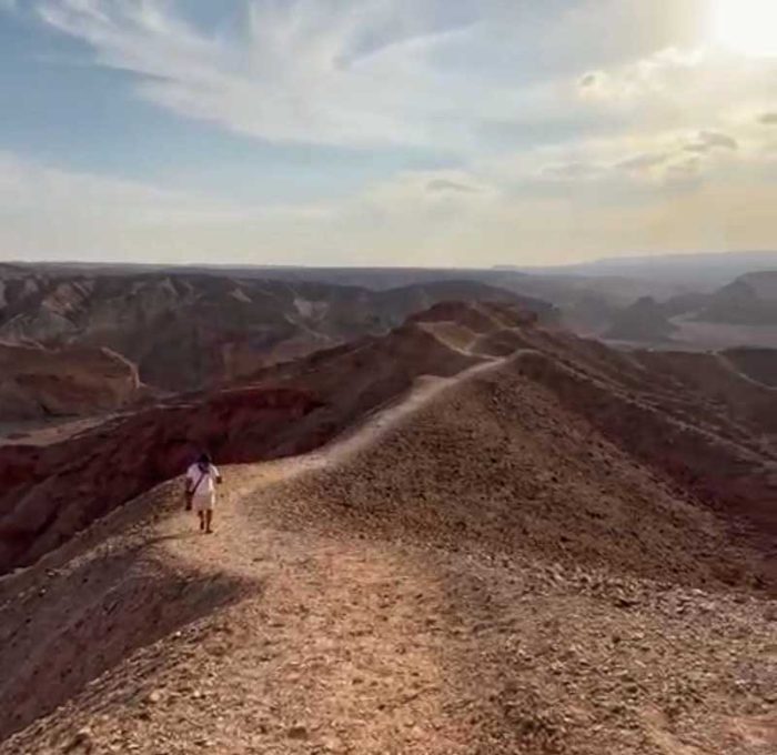 קניון עדה, מסלול טיול בדרך לאילת