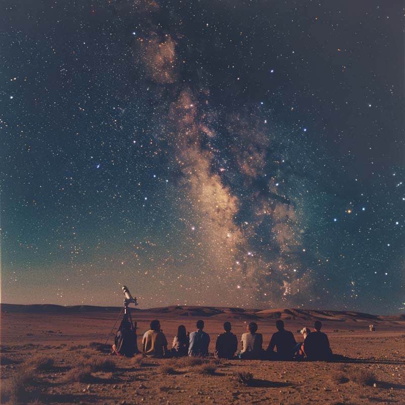 תצפית כוכבים במכתש רמון