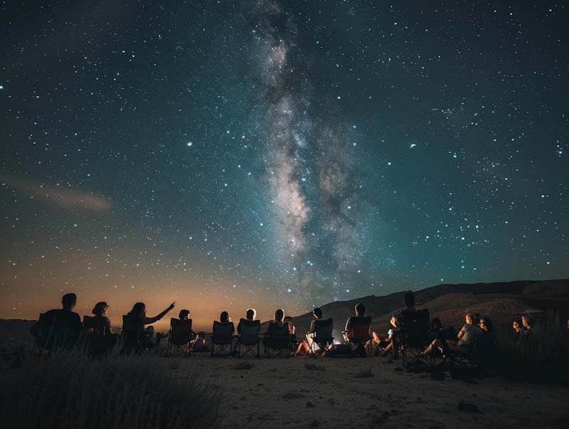 תצפית כוכבים במכתש רמון