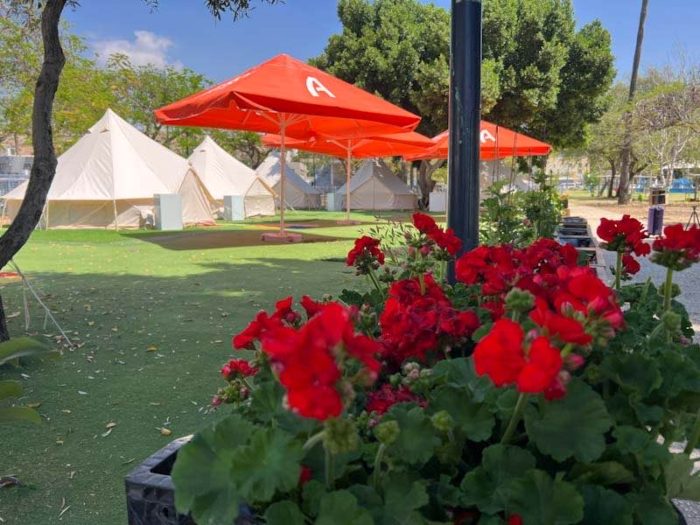 סנרייז קמפ חוקוק, גלאמפינג בכנרת