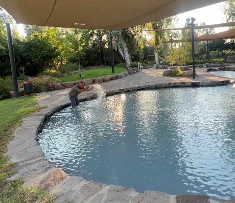 בריכות השכשוך בפארק קצרין