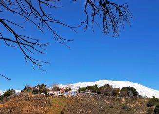 צימר בשלג קרוב לחרמון