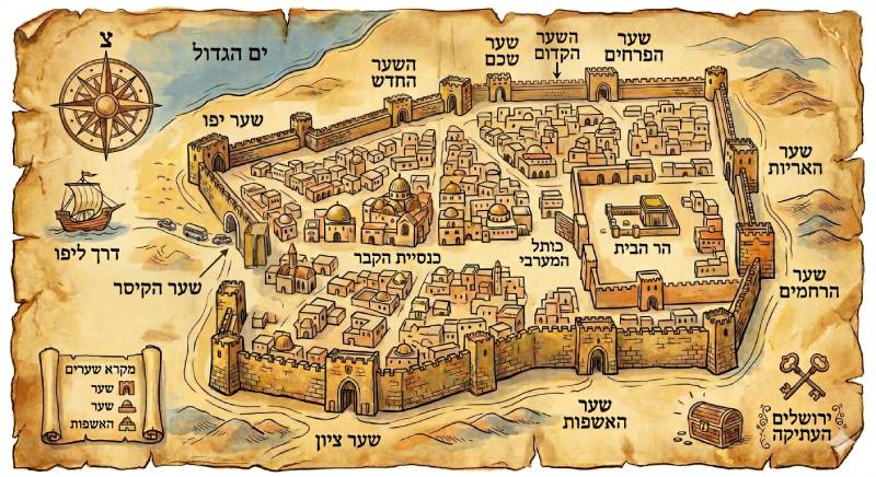 מדריך שערי ירושלים העתיקה, JERUSALEM GATES
